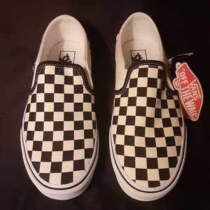 Vans Slip-On Black & White Checkered Skate Shoes